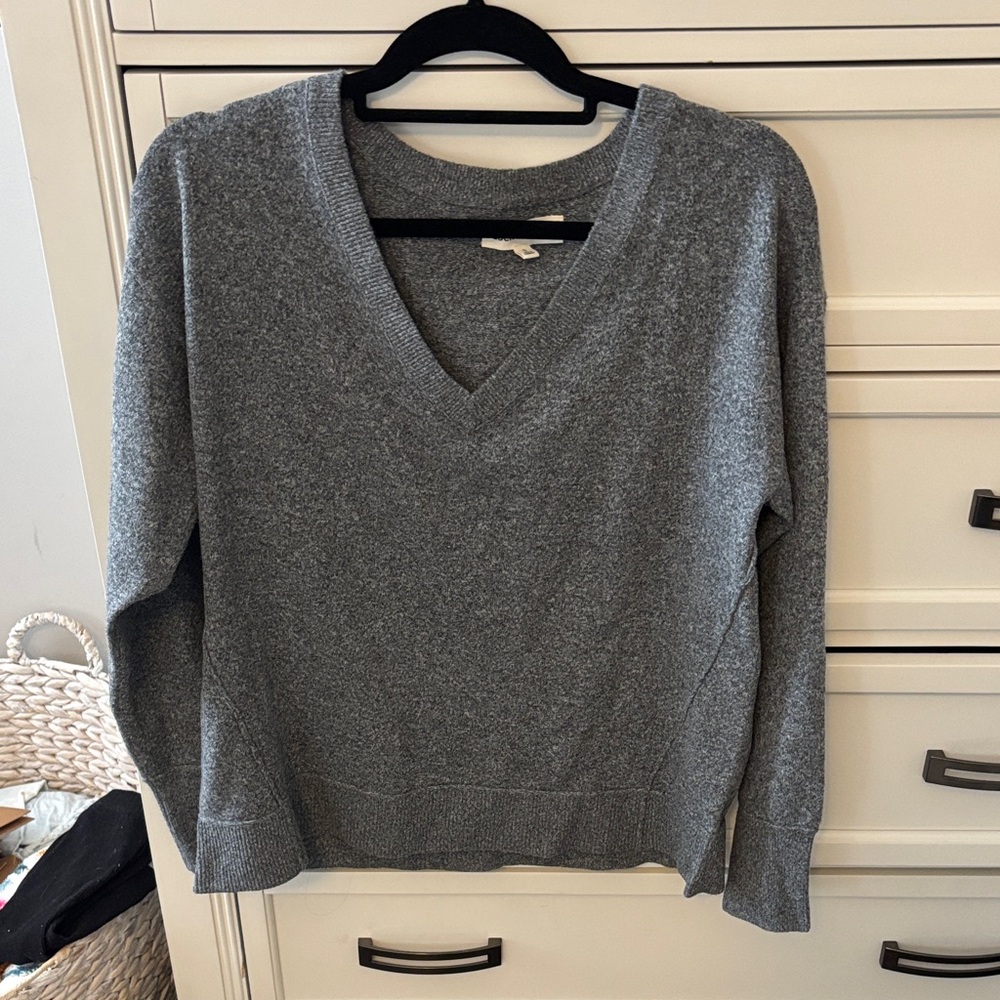 Lucky Brand Charcoal V-Neck Sweater